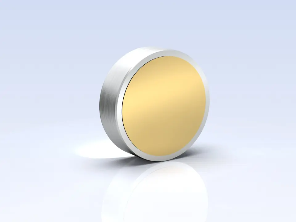 Gold mirrors for metrological devices