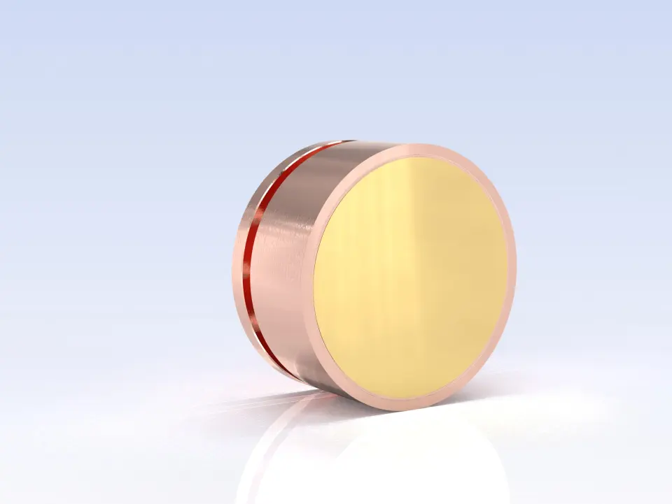 Gold-coated copper mirror for high-power laser systems